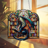 Fiction Reader - Personalized Book Window Hanging Suncatcher Ornament