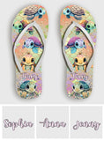 Cute Turtles - Personalized Turtle Flip Flops