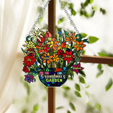 Grandma's Garden - Personalized Grandma Window Hanging Suncatcher Ornament