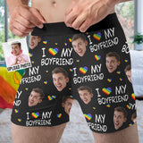 I Love My Boyfriend - Personalized LGBT Support Men’s Boxer Briefs