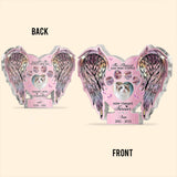 Memorial Wings Your Wings Were Ready But My Heart Was Not - Personalized Cat Custom Shaped Acrylic Plaque