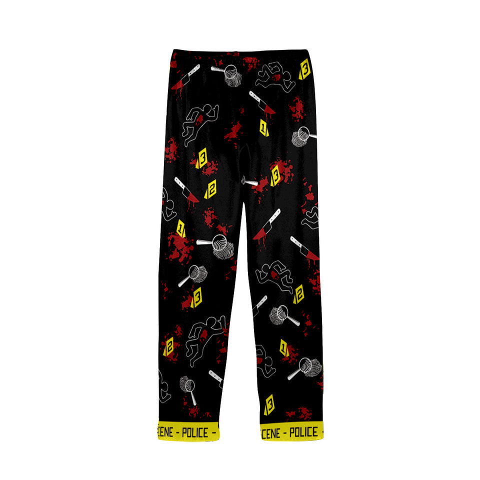 True Crime Junkie - Personalized Button Down Pajamas