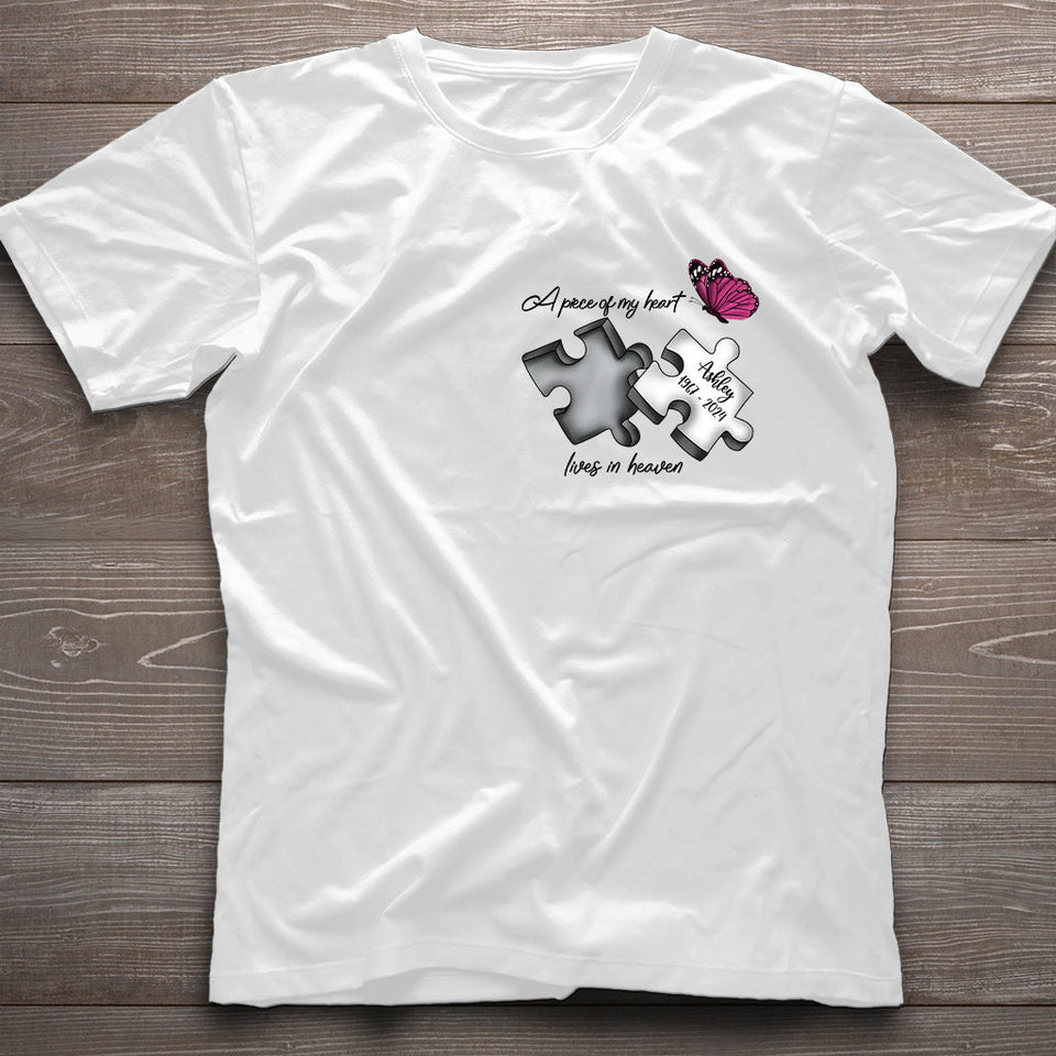 Toujours dans mes pensées, à jamais dans mon cœur - T-shirt et sweat à capuche commémoratifs personnalisés