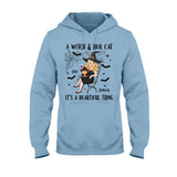 A Witch And Her Cat - Personalized Witch T-shirt And Hoodie