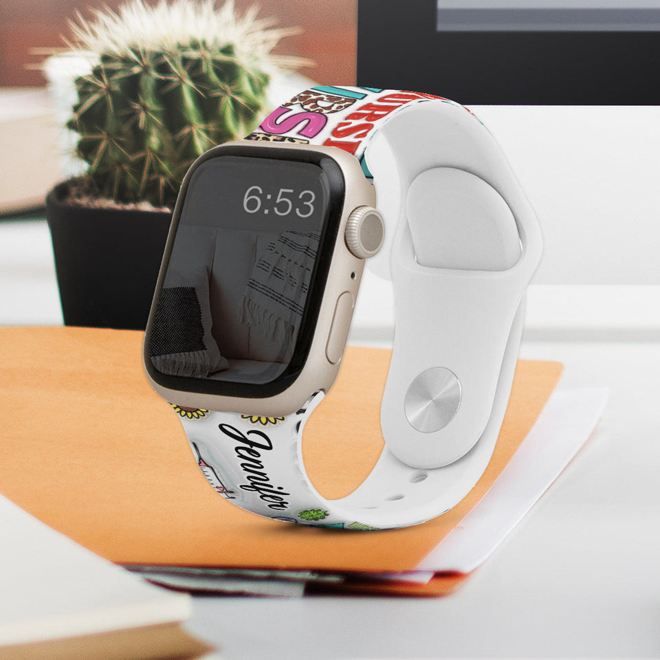 Nurse Life - Personalized Nurse Apple Watch Band