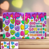 God Knew My Heart Needed Love - Personalized Grandma Mug