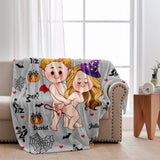 Halloween Is Coming - Personalized Couple Blanket