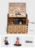 To Any Title Allways Remember You Are Braver Than You Believe - Personalized Mother Hand Crank Music Box