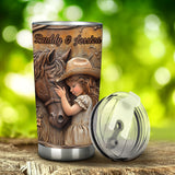 Just A Girl Who Loves Horse - Personalized Horse Tumbler