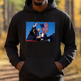 Never Surrender Shirt, Fight For America T-shirt, 2024 Rally Shirt T-shirt & Hoodie