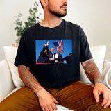 Never Surrender Shirt, Fight For America T-shirt, 2024 Rally Shirt T-shirt & Hoodie