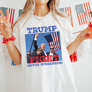 Trmp Assassination T-Shirt, Donald Trmp Sh00ting Tee, Fight Trmp Shirt, Never Surrender Tee, Republican Shirt, Make America Great Shirt T-shirt & Hoodie