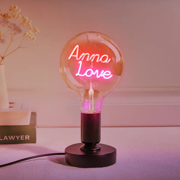 Any Name Light Bulbs - Personalized Any Name Light Bulbs Lamp
