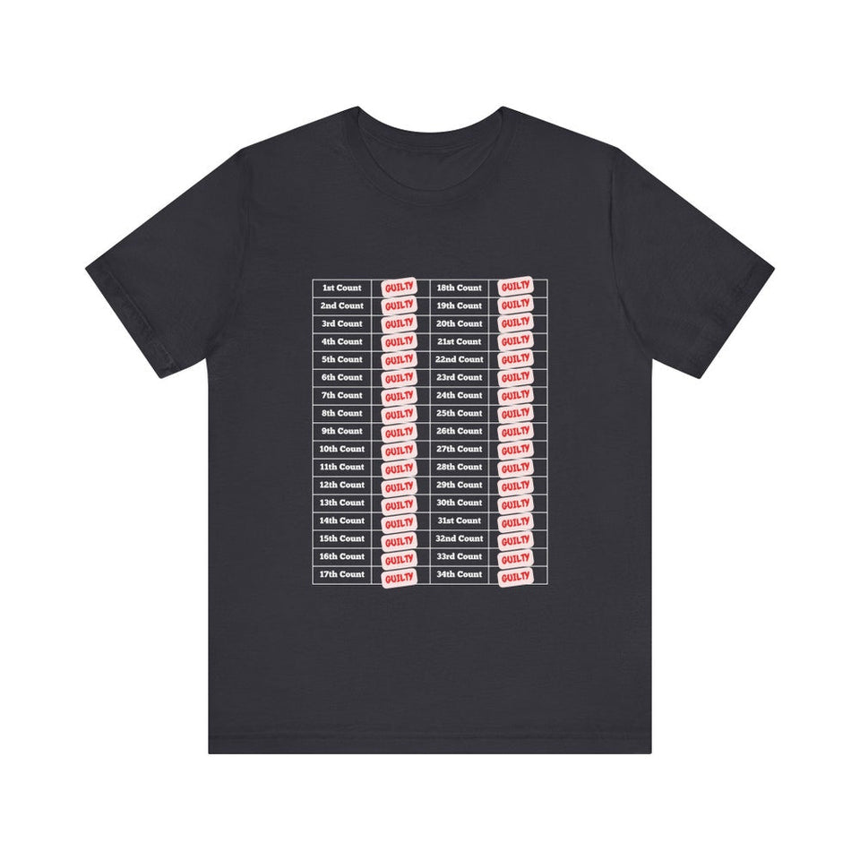 34 Counts 34 Gu1lty T-shirt, Political Shirt, Trump 2024 Shirts, Republican Shirts, Pro Trump Tshirt, 45 47 Shirt, MAGA Shirt T-shirt & Hoodie