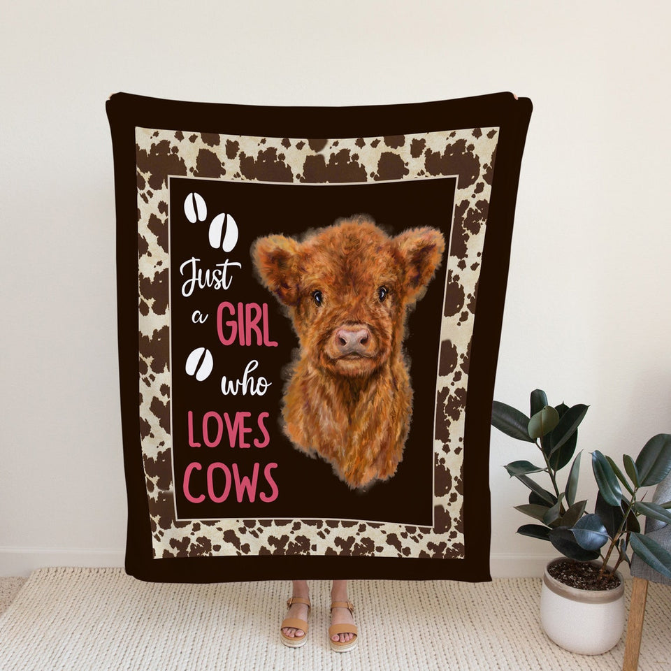 Cute Highland Cow Highland Cow Blanket 0624