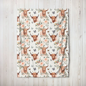 Cute Highland Cow Highland Cow Blanket 0624