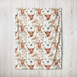 Cute Highland Cow Highland Cow Blanket 0624