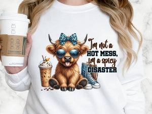 Cute Highland Cow Sticking Out Tongue Highland Cow T-shirt & Hoodie 0624