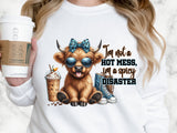 Cute Highland Cow Sticking Out Tongue Highland Cow T-shirt & Hoodie 0624