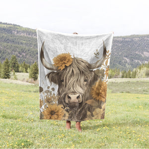 Highland Cow Lover Highland Cow Blanket 0624