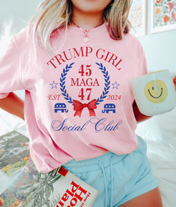 Trump Girl Shirt, Retro Political Shirt, Taking Back America Shirt, Trump Social Club T Shirt, Election Season Shirt, Trump Lover Gift T-shirt & Hoodie