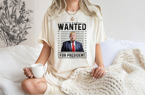 Wanted For President 2024 T Shirt Donald Trump Shirt, Wanted Trump Shirt, President Trump Shirt, For President 2024 Shirt, Republican Shirt T-shirt & Hoodie