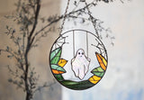 Ghost Funny Halloween Ghost Window Hanging Suncatcher Ornament Halloween Window Hanging Suncatcher Ornament 0924