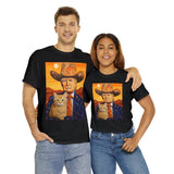 Cowboy Trump With A Cat T-Shirt, Funny Trump Shirt, Donald Trump Shirts, Funny Cat Shirts, Sarcastic Gift For Trump And Cat Lovers T-shirt & Hoodie