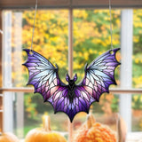Bat Acrylic Window Hanging Suncatcher Ornament Halloween Window Hanging Suncatcher Ornament 0924