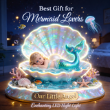 Mermaid Theme, Mermaid Lovers - Personalized Mermaid Acrylic LED Night Light