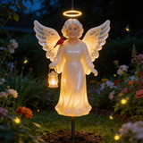 Memorial Gift, Jesus Protection - Personalized Memorial Garden Solar Light