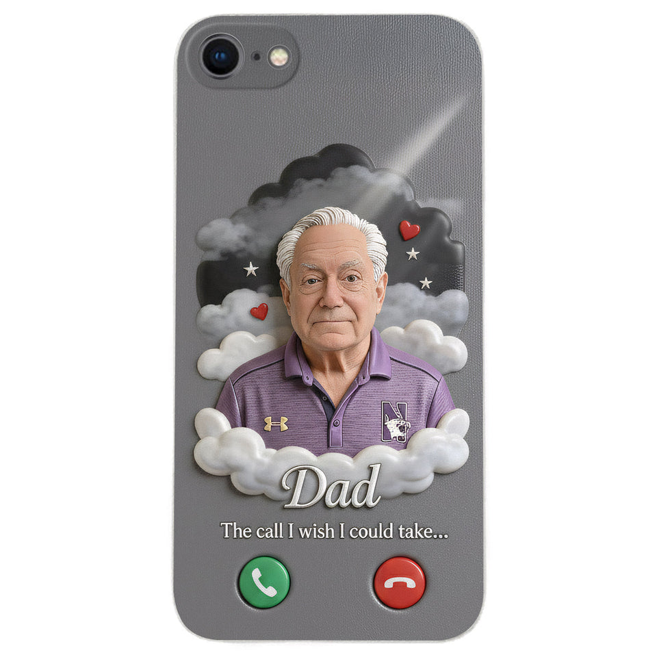 L'appel que j'aurais aimé pouvoir prendre... - Étui de téléphone commémoratif personnalisé en cuir