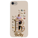 Book Lovers Gift - Personalized Book 3D Embossed Leather Phone Case