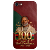 100 Years Of Black Excellence - Personalized African American Leather Phone Case