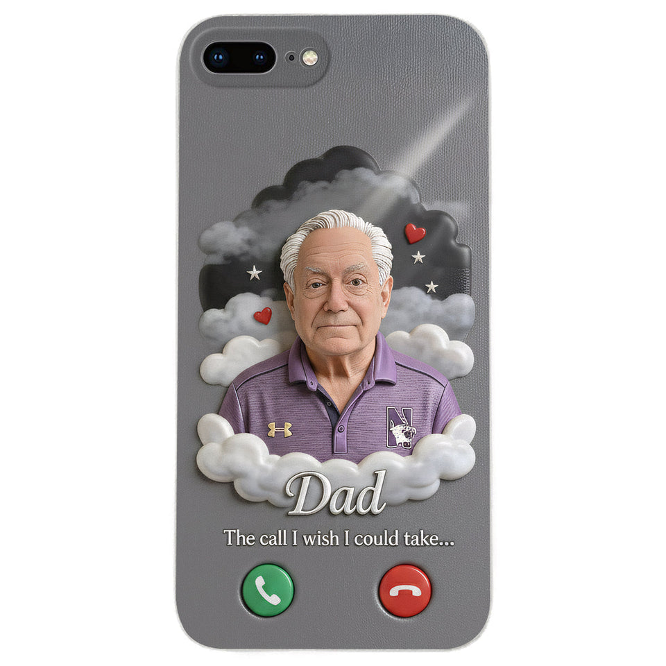 L'appel que j'aurais aimé pouvoir prendre... - Étui de téléphone commémoratif personnalisé en cuir