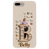 Book Lovers Gift - Personalized Book 3D Embossed Leather Phone Case