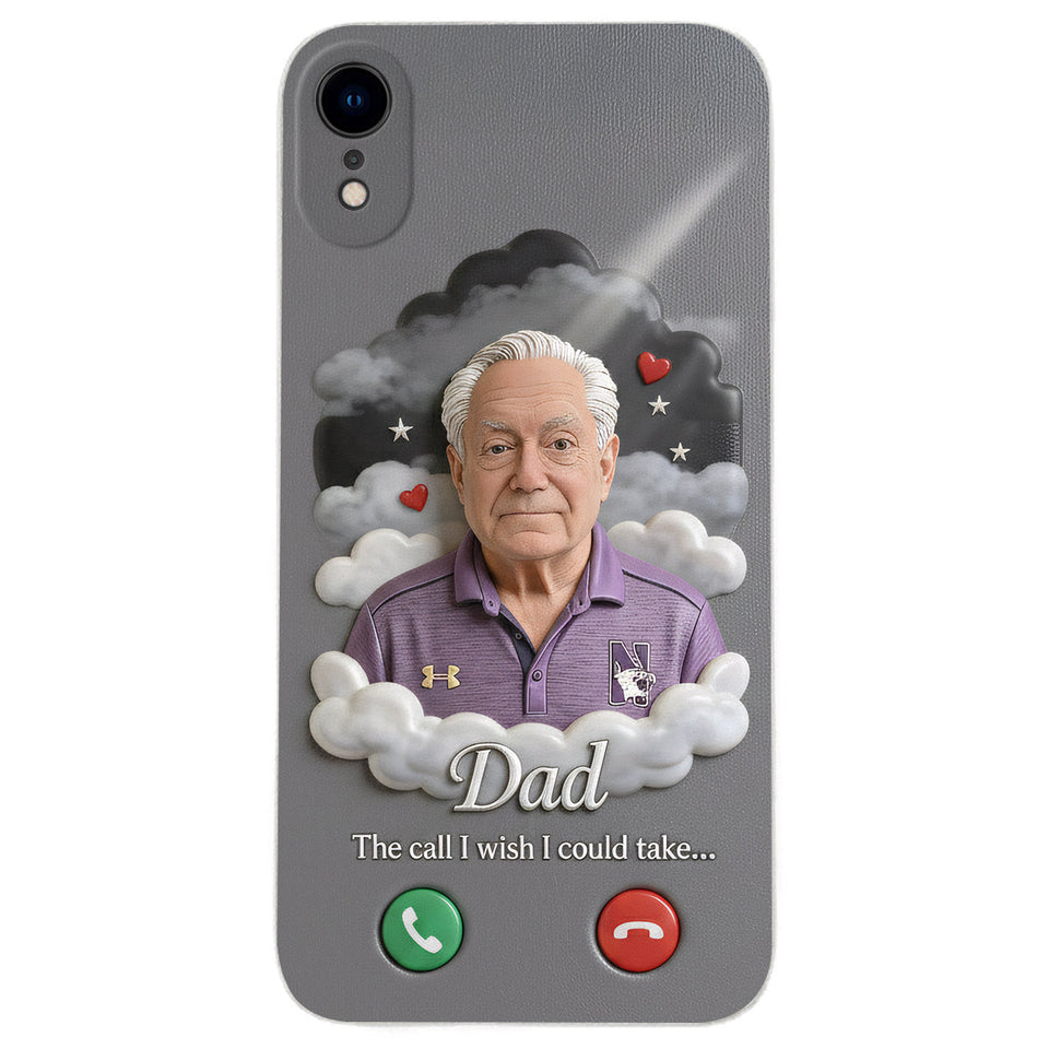 L'appel que j'aurais aimé pouvoir prendre... - Étui de téléphone commémoratif personnalisé en cuir