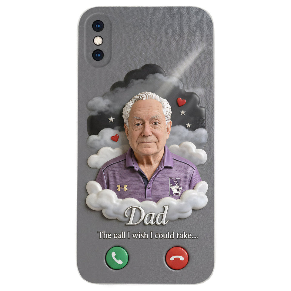 L'appel que j'aurais aimé pouvoir prendre... - Étui de téléphone commémoratif personnalisé en cuir