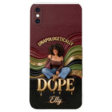 Happy Juneteeth, Black History, Black Pride - Personalized African American 3D Embossed Leather Phone Case