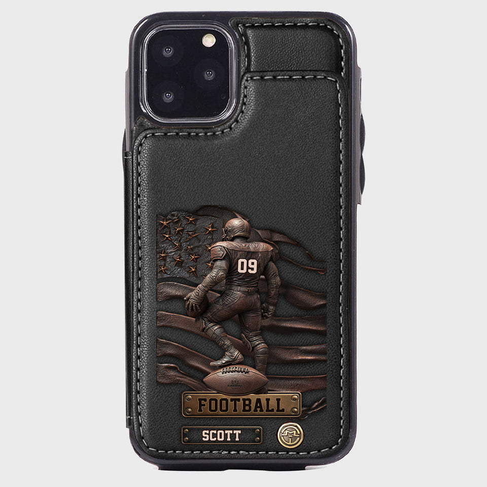 Game Day - Personalized Football Wallet Phone Case