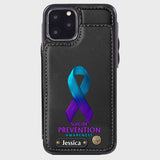 Vous comptez - Étui portefeuille personnalisé pour téléphone portable, conçu pour la prévention du suicide