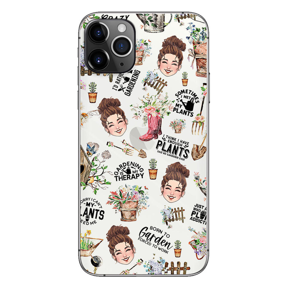 I Did Gardening Since Birth - Personalized Gardening Clear Phone Case