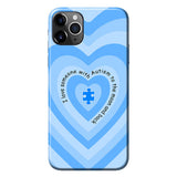 Coque de téléphone « J'aime quelqu'un qui a de l'autisme »