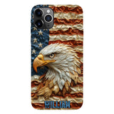 Strong Eagle - Personalized Bald Eagle Full Print Phone Case