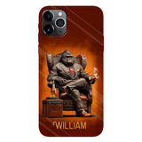 Whiskey & Cigar Gorilla - Personalized Whisky Full Print Phone Case