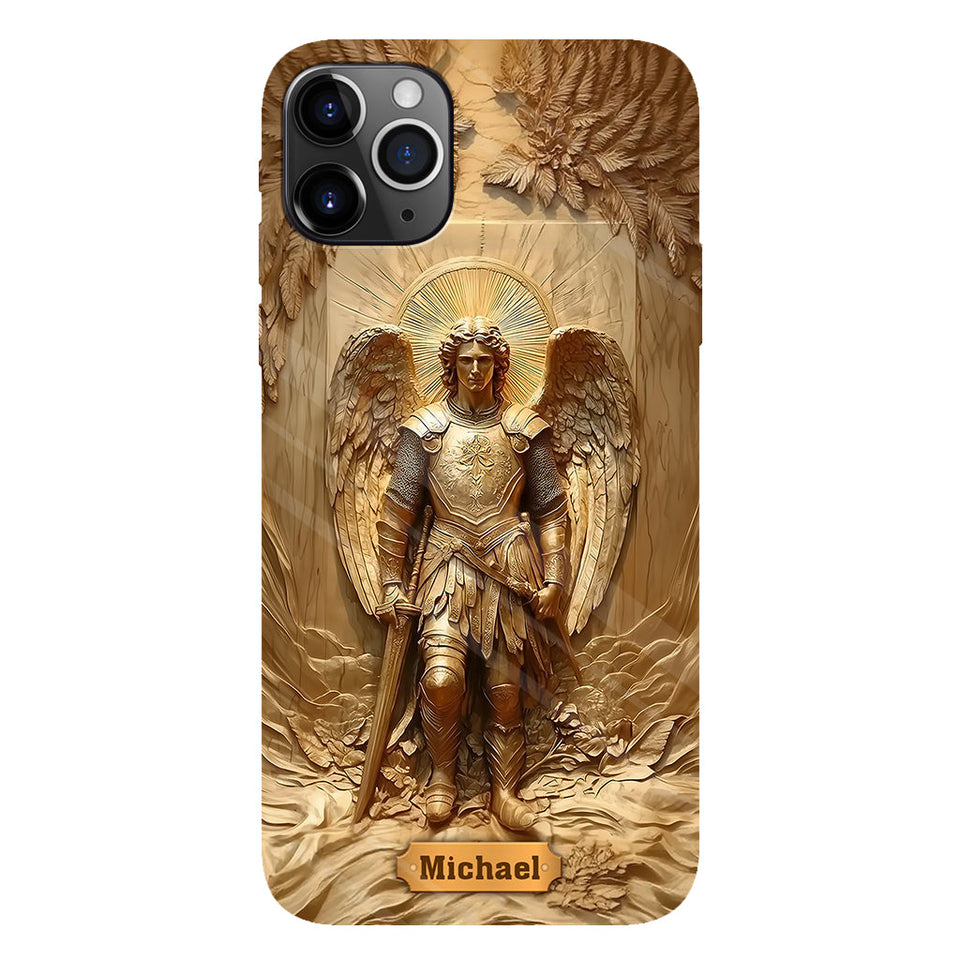Archangel Michael - Personalized Christian Full Print Phone Case