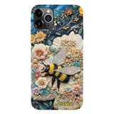 Bee Kind - Personalized Bee Full Print Phone Case