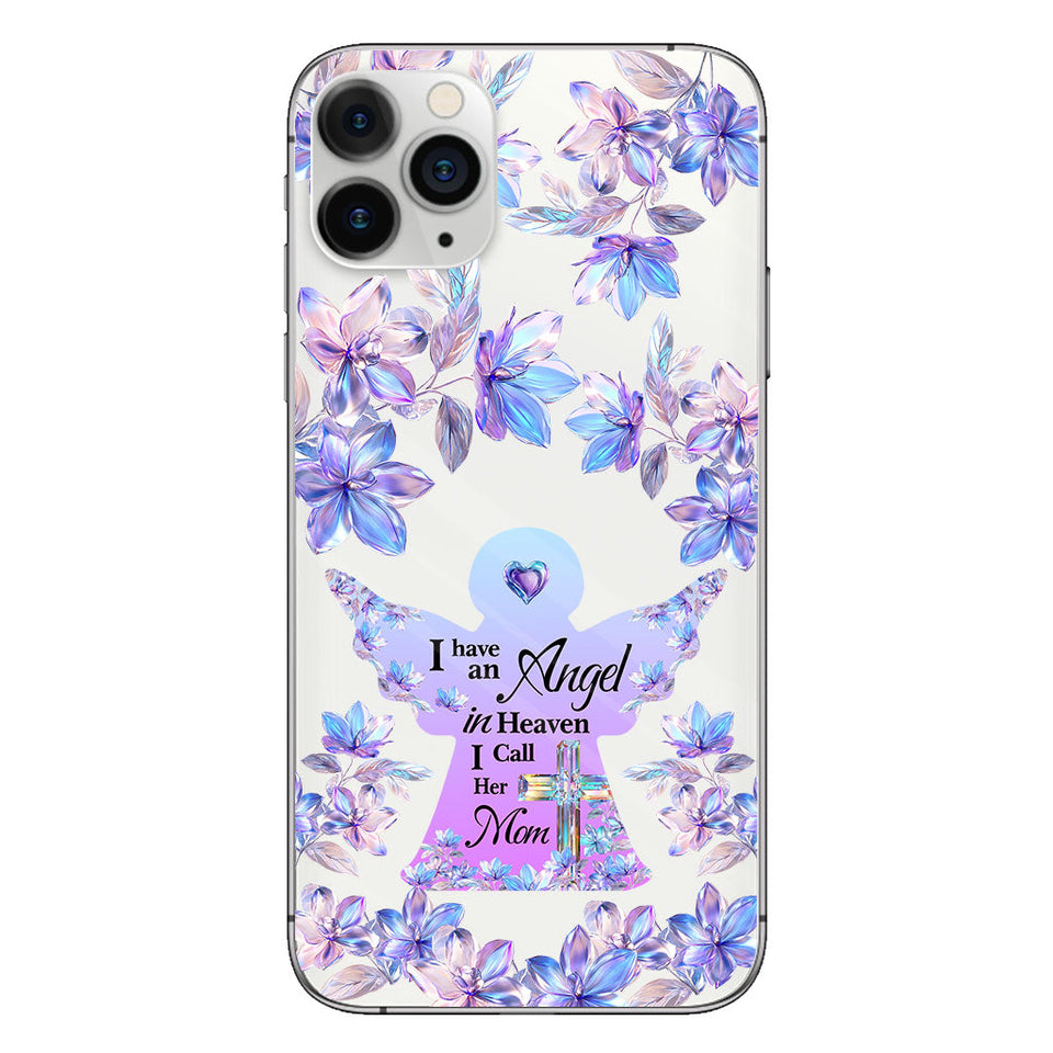 Angel In Heaven - Personalized Memorial Clear Phone Case