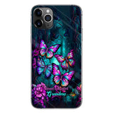 Grandma's Butterflies - Personalized Grandma Phone Case