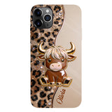 Love Highland Cows - Personalized Highland Cow Full Print Phone Case
